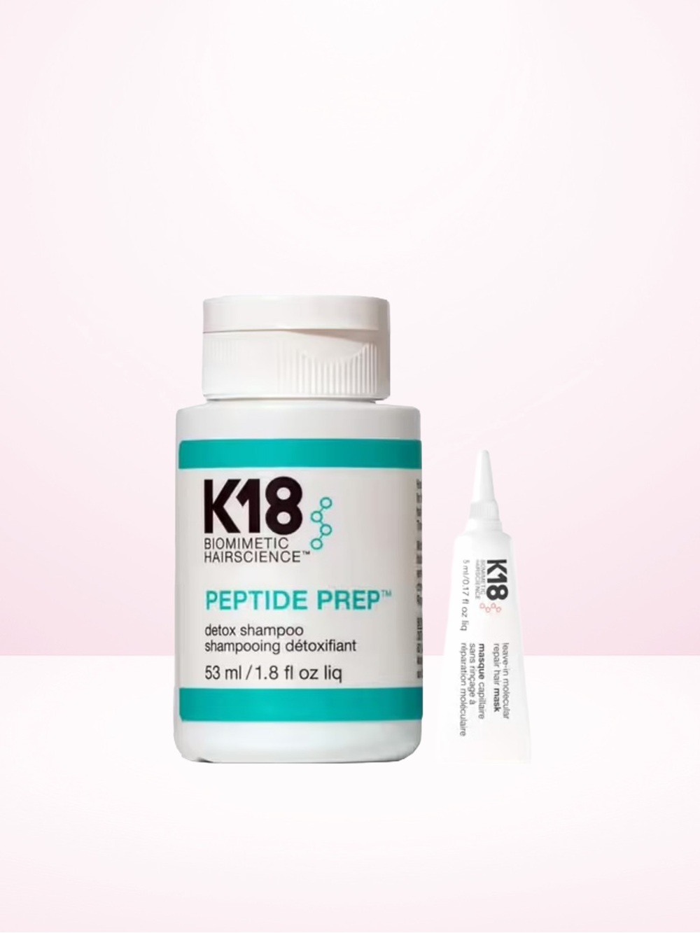 K18 Peptide Prep Detox Shampoo + Hair Masque